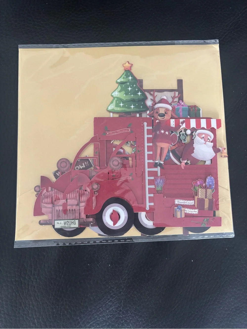 Christmas Santa and Snowman Pop Up Card